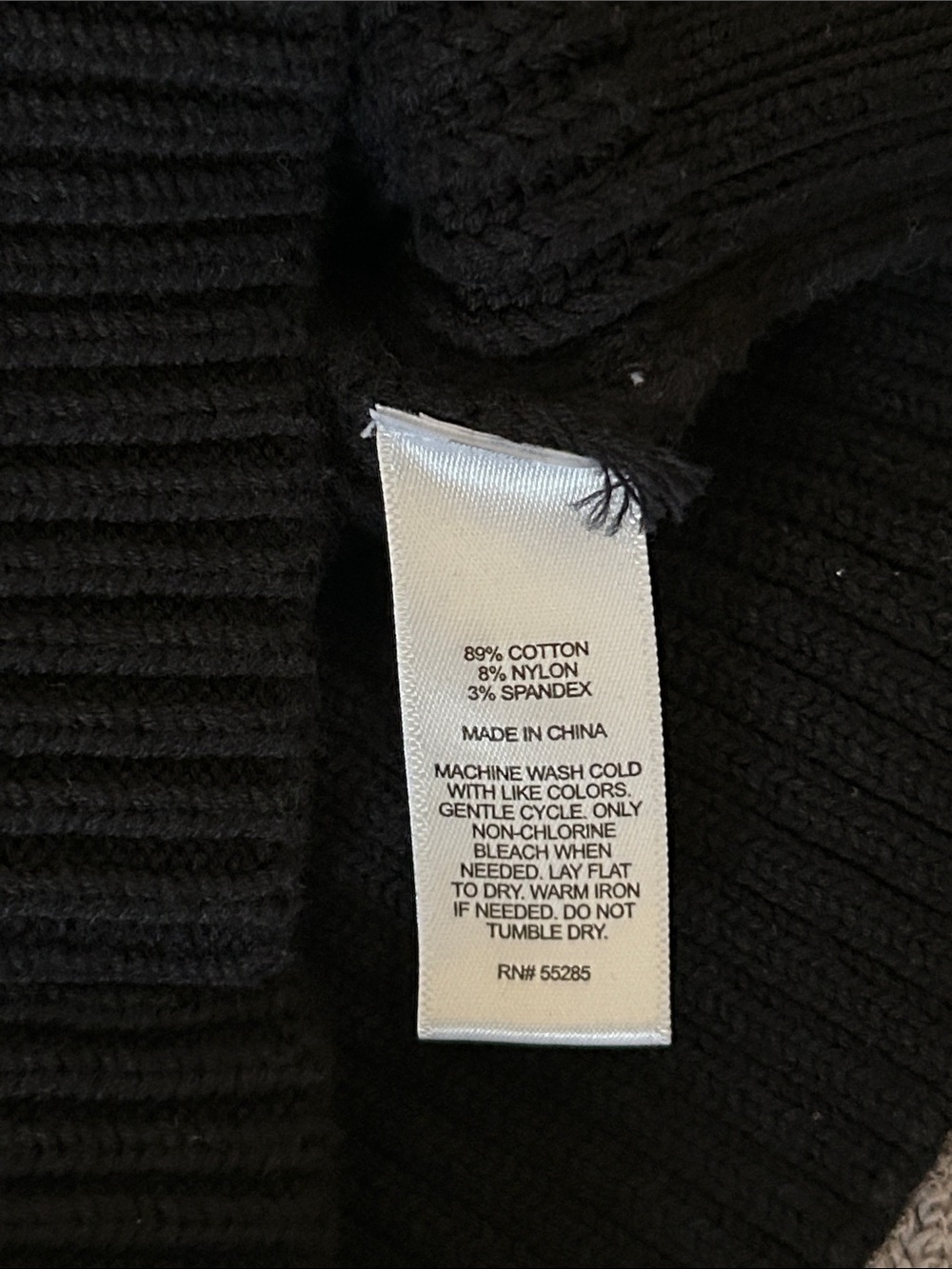Express Black Ribbed Knit Halter-Style Tank Top - Picture 3 of 3